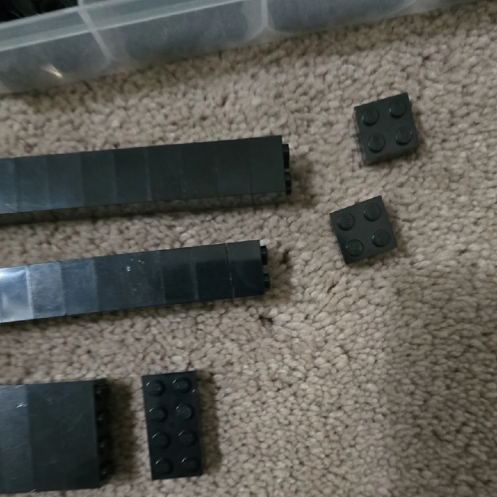 LEGO Bundle of Black Building Block Set with 2 Storage Containers